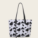 Milk Cow Print Women Shoulder Bags Ladies Large Capacity Handbag Daily Tote