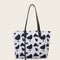 Milk Cow Print Women Shoulder Bags Ladies Large Capacity Handbag Daily Tote