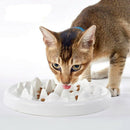Slow Feeder Bowl, Ceramic Fun Interactive Feeder Bloat Stop Cat Bowl Preven