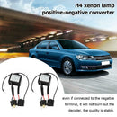 2x LED Polarity Converter Negative Switch Harness Adapter for H4 Xenon Lamp