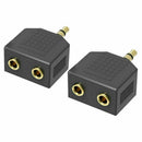 Headphone Y Splitter 3.5mm Jack Plug Audio AUX Cable Earphone Auxiliary-Ada C9G2