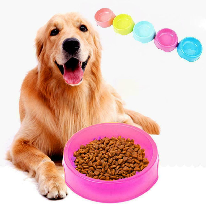 Safety Cute Multi-purpose Candy Color Dog Food Water Pet Feeder Feed G3Q3