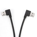 Usb 3.0 Angle 90 Degree Extension Cable Male To Female Adapter Cord Data Le