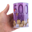 1pc Euro Dollar Money Box Safe Cylinder Piggy Bank Banks For Coins Deposit Bo Gw