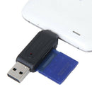 5X(USB 2.0 + USB mini OTG SD Card Reader Cell Phone Tablet PC M9U3)