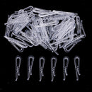 200Pcs 40*3mm Plastic Clip With Teeth For Dress Shirt Garment Packaging DIY