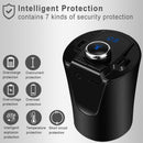 2 USB Cup Car Phone Charger Handsfree Call Bluetooth 4.2 MP3 FM Music Adapter