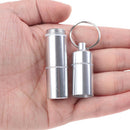 1Pc 4 Grids Pill Box Case Bottle Waterproof Aluminum Drug Holder Container FT