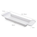 Bathtub Storage Rack Bath Tray Shelf Shower Tub Bathroom Tools Makeup Towel I8K7