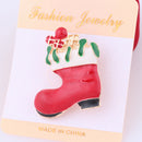 Enamel Gorgeous Rhinestone Crystal Christmas Santa Snowman Pin Xmas Gifts