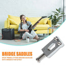 6pcs Tremolo Fixed Bridge Saddles with Wrench for Strat Electric Guitar