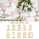 10pcs Rustic 1-10 Wood Table Numbers Tag Wedding Party Seats Numberic Signs