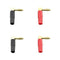 [4 Pack] Hi-end Copper Right Angle/90 Degree Screw Type Banana Plug / Speak Z9S1