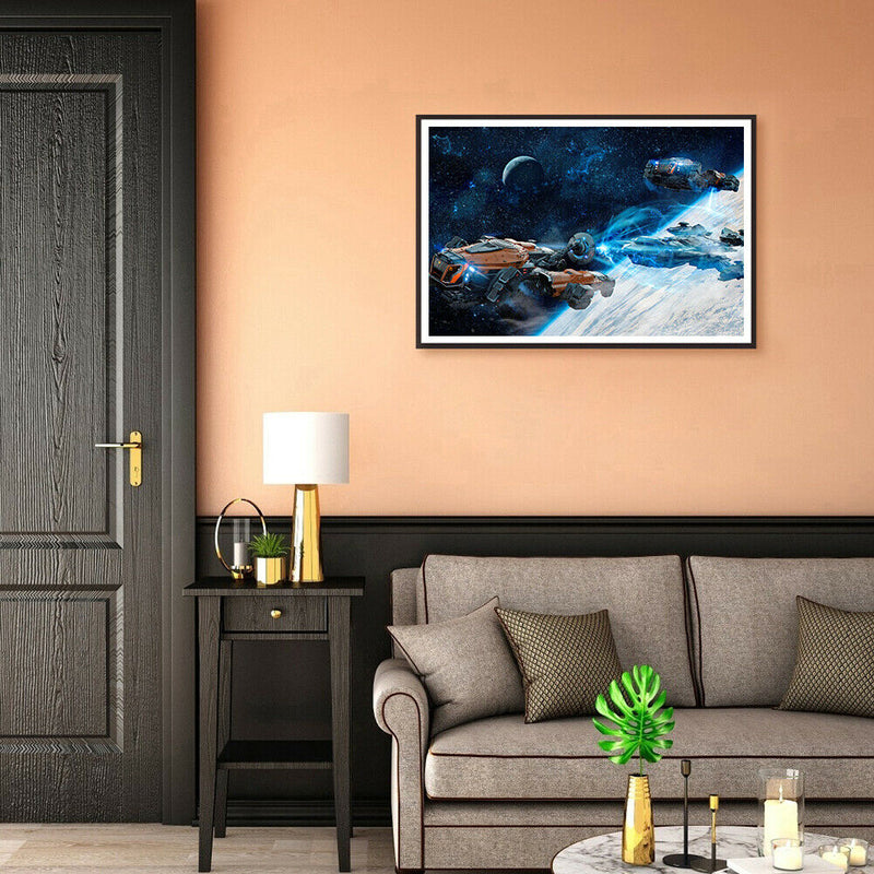 1000pcs DIY Light Spacecraft Jigsaw Puzzle Educational Toys Room Decoration