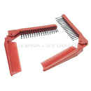 Salon Barber Anti Static Combing Folding Hairdressing-Hair Brush Travel Comb x 2