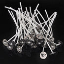 50X 8-inch Candle Wicks Cotton Core Waxed With Sustainers Candles Making Supply