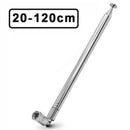 Car 120cm 10 Section FM Radio Audio Telescopic Antenna Replacement F Connector