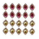 20 Pcs Rhinestone Buttons Cabochons for Crafts DIY Gift Making Accessories