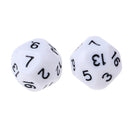 10pcs 16 Sided D16 14mm Acrylic Opaque Dice for Role Playing Game RPG White