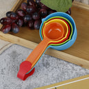 5pcs/set Measuring Cup Colorful Plastic Measure Cup Baking Measuring ToolsB Kw