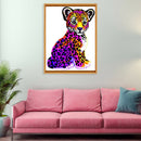 5D DIY Full Drill Diamond Painting Leopard Embroidery Mosaic Kit Home Decor