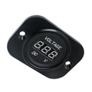 Voltage Meter LED Digital Display Voltmeter Instrument tester for Motorcycl I9N4