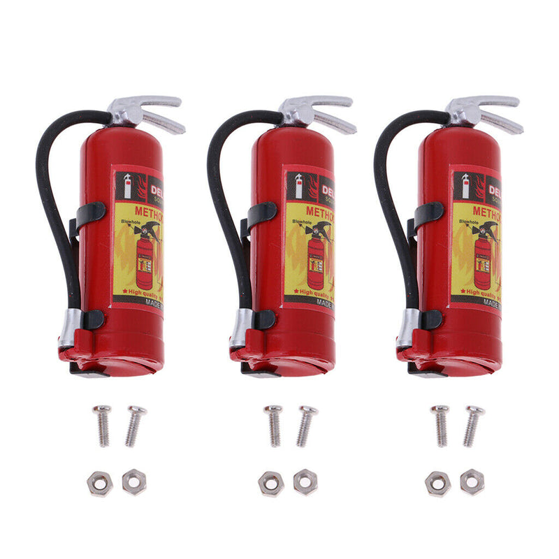 3 Pack 1:8 1:10 Scale RC Simulation Fire Extinguisher DIY Parts Accessory
