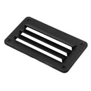 Louvered Air Vent Grille Cover, 14x7.9cm (5.51''x3.11'') Hood, High Quality ABS