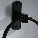 Black Towel Ring,Towel Rack, European Toilet,Circular Towel Hanging Ring, A W8W3
