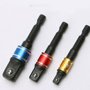 3 pcs Socket Adapter Set Hex Shank to 1/4" 3/8" 1/2" Impact Driver Drill Color