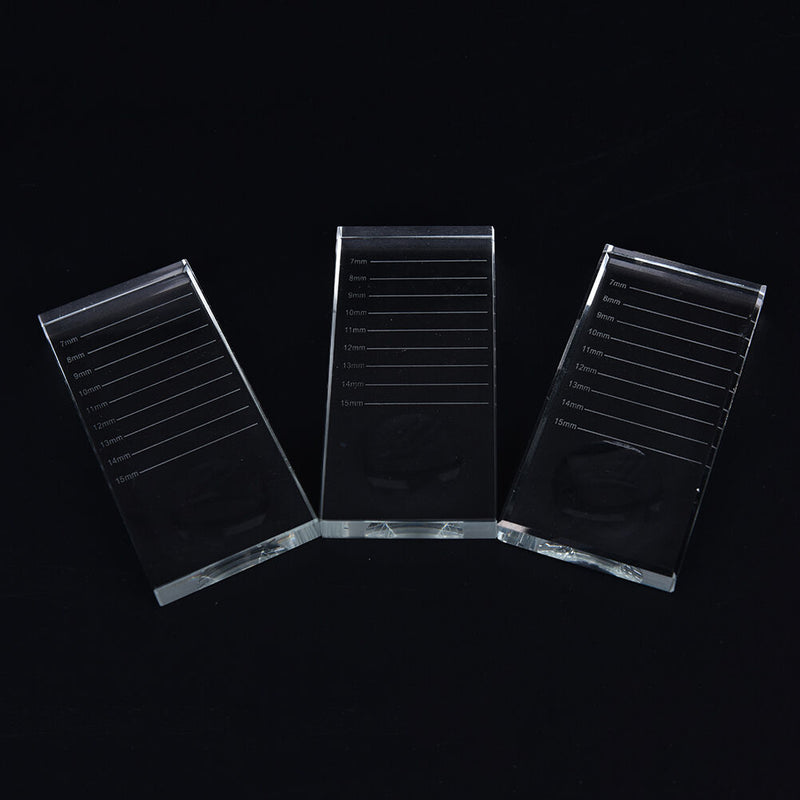 New Individual Eyelash Extension Stand Glass Pad Lash Tray Holder Glue Tool FT