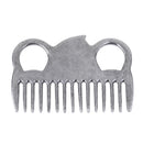 Stainless Steel Horse Comb Metal Curry Brushing Cleaning Tool Equestrian