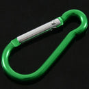 Aluminum Carabiner Camp Snap Hook Keychain Hiking - Green N2P2