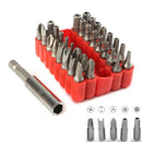 33 pc Security Bit Set Star Hex Key Torx Tamperproof Tri-Wing Screwdriv GWH