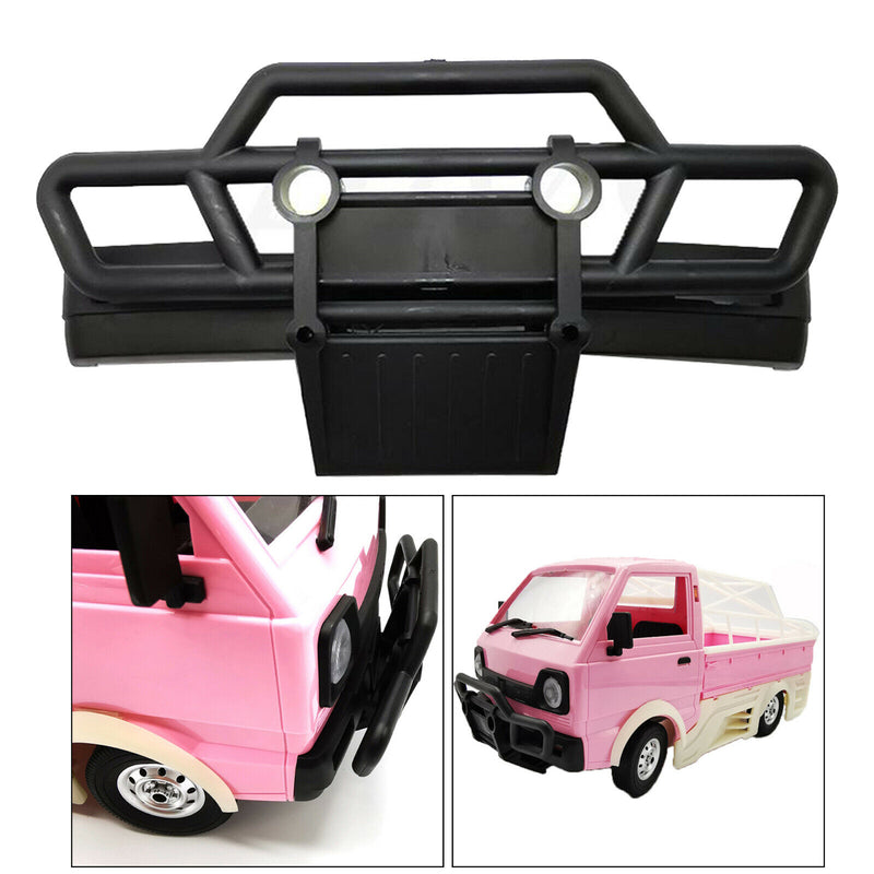 Black Plastic Front Bumper for WPL D12 RC Car Modification Decoration Parts