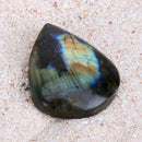 1pcs Natural Labradorite Crystal Drop-shaped Pendants Treatment Stone