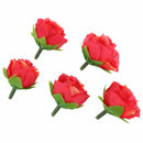 50 pcs 3cm artificial silk roses heads wedding flower decoration, red A1S5
