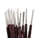 16pcs Plastic Handle Metal Aluminum Crochet Hook Knitting Needles Set