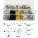 700Pcs in Set Pins Large Pins Assorted Durable 7 Sizes 19Mm - 54Mm for Home