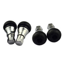 4 Pieces TR412AC 33mm Circuit Performance Shorty Chrome Valve Stems
