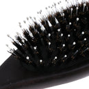 Salon Hair Styling Brush Comb Natural Boar Bristle Wooden Handle Comb