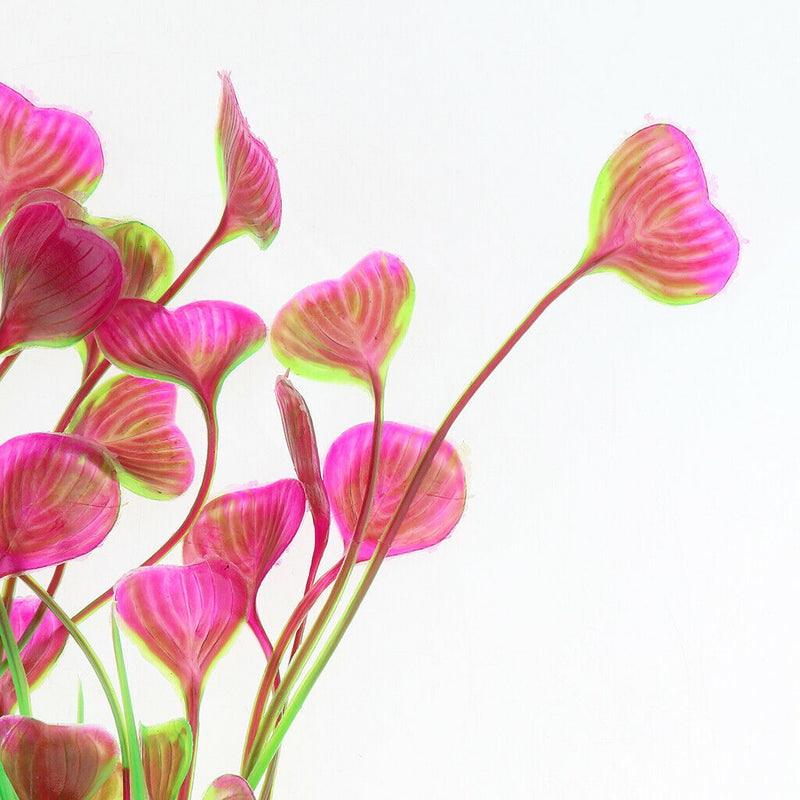 6x Artificial Aquarium Plants Landscaping Plastic Plant For Fish Tank Decor