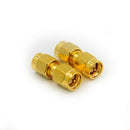 2Pcs SMA Male to SMA Male Plug in series RF Coaxial Adapter Connector  Z