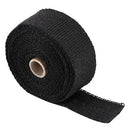 Roll 5M Black Fiberglass Exhaust Manifold Header Pipe Heat Wrap Tape +4 TiesRly