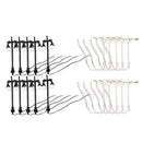 20pcs/pack 1:150 Scale LED Railway Train Double-Head Lamp Street Light Black