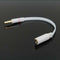 15.5cm OMTP to CTIA Male to Female 3.5mm Earphone Cable Adapter White