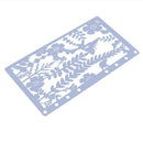 DIY A6 Page Hollow Lace Ruler Photo Album Template Scrapbook Drawing Tool