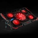 laptop cooler cooling pad with Silence 5pcs LED Fans USB 2.0 Adjustable Not