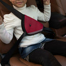 11PCS Car Safety Cover Strap Adjuster Pad Harness Seat Belt Clip Children Red zx
