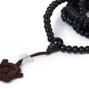 Black Tibetan Sandalwood Buddhist Buddha Prayer Beads Mala Bracelet Necklace 0K